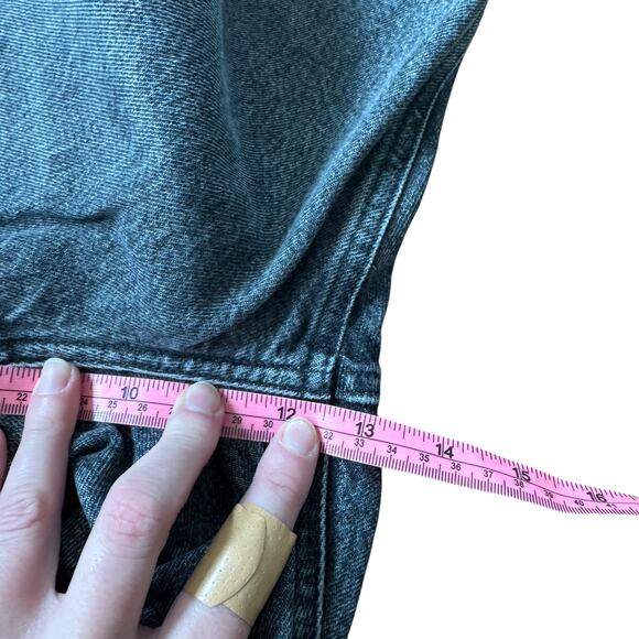 AGOLDE 90's Mid Rise Loose Jean Outline Wash Distressed Gray - Picture 10 of 11